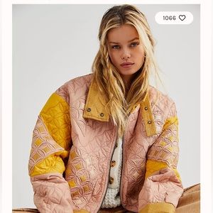 NWOT Free People Bali Ditsy Diamond Jacket